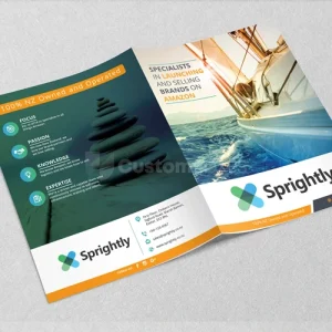 single-fold brochure template